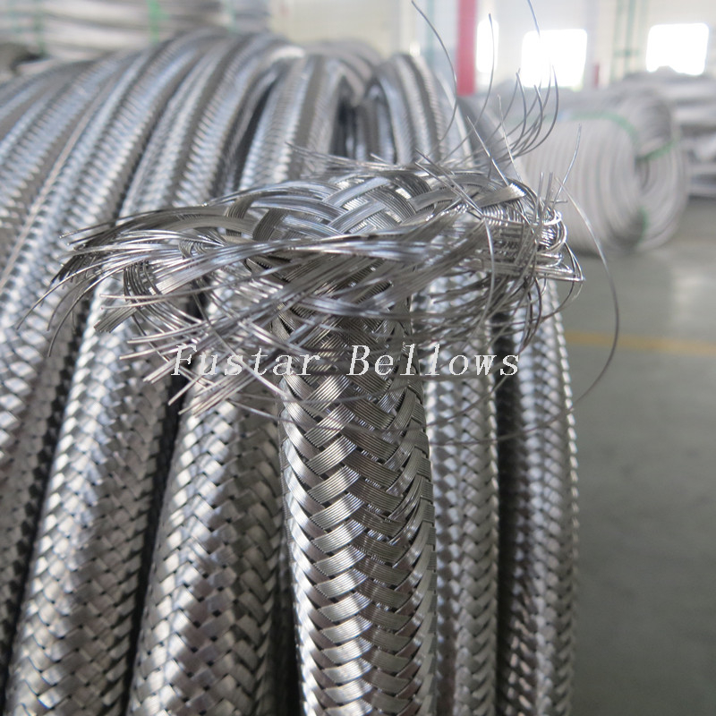 China dia 5/16" to 16" 304 316 stainless steel wire braids manufacture