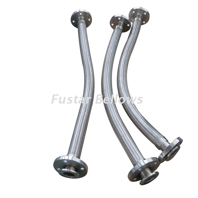 High quality best price OEM manufacture dn 25 stainless steel SS304 slip on flange metal flexible hose