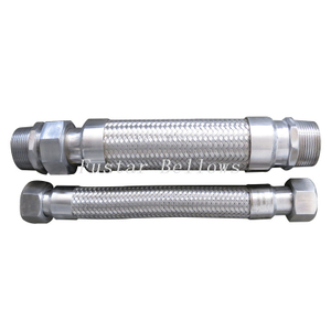 Stainless steel American National Pipe Thread NPT female threaded nut flexible metal hose