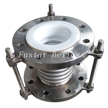 4"(DN100mm)-190mm ANSI150# flanged SS304 metal bellow PTFE Expansion Joint