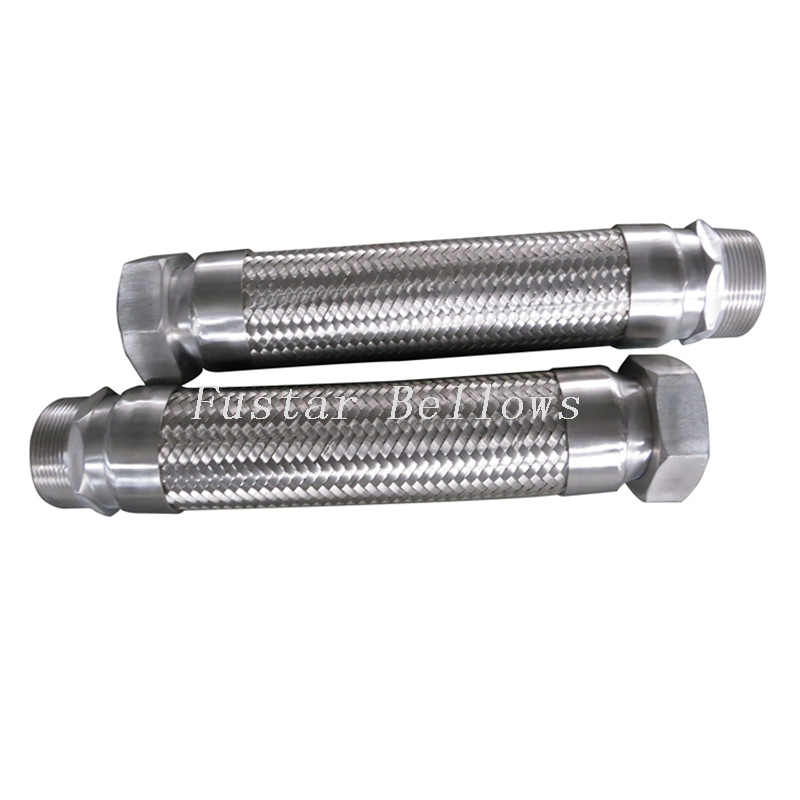 Stainless steel American National Pipe Thread NPT female threaded nut flexible metal hose