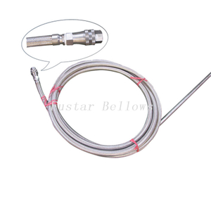 Stainless self-sealing quick coupling flexible metal hose pipe 