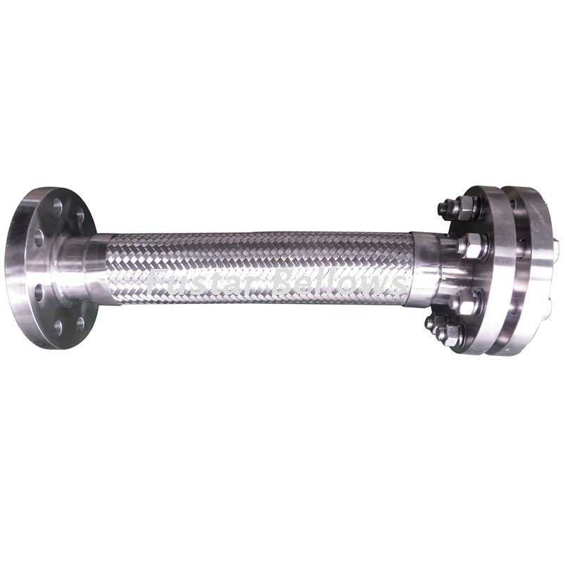 China hot sell 300 series stainless steel 316l plate flange flexible metal bellow hose 