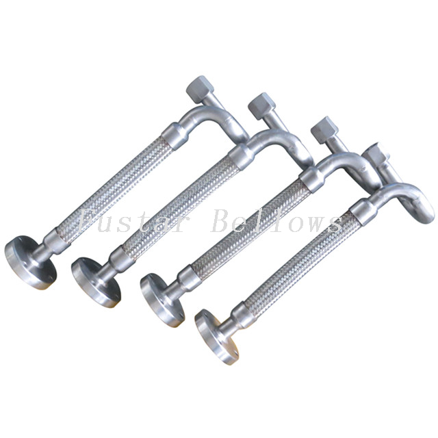 Flexible stainless steel generator engine exhaust bellows