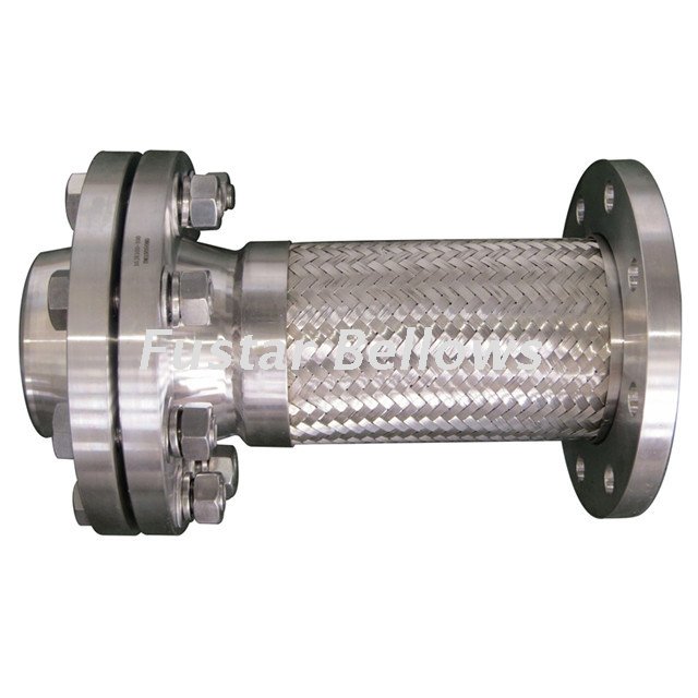 China hot sell 300 series stainless steel 316l plate flange flexible metal bellow hose 