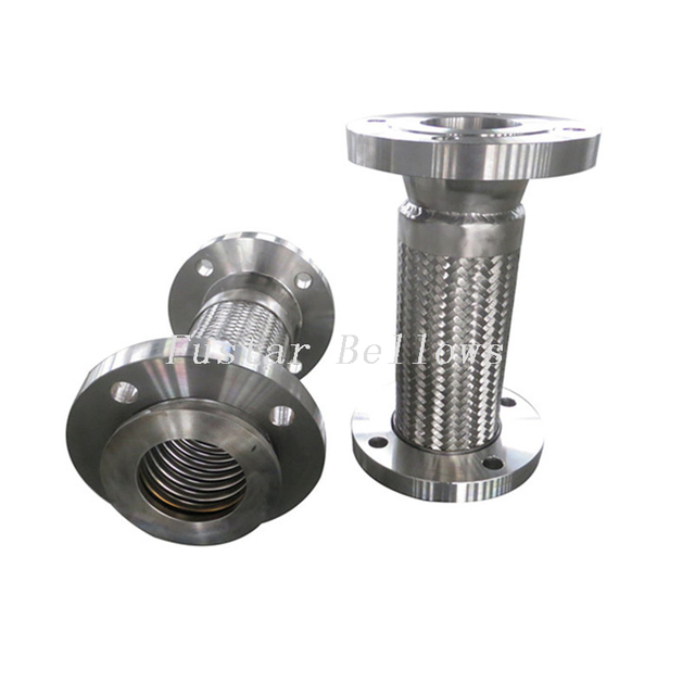 SS321 2 Inch Corrugated Welding-neck Flange Flexible Metal Bellow Hose
