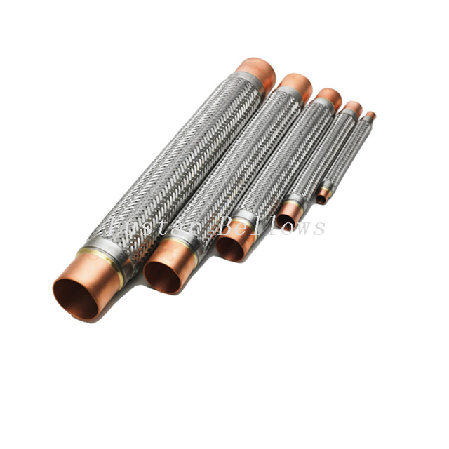 Size dn 3/8" to 6" Bronze fitting wire braided vibration absorbers