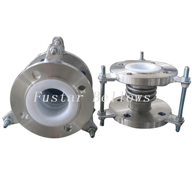 DIN Flanged Steel Liner PTFE(polypropylene) Bellow Expansion Joint in Chemical 