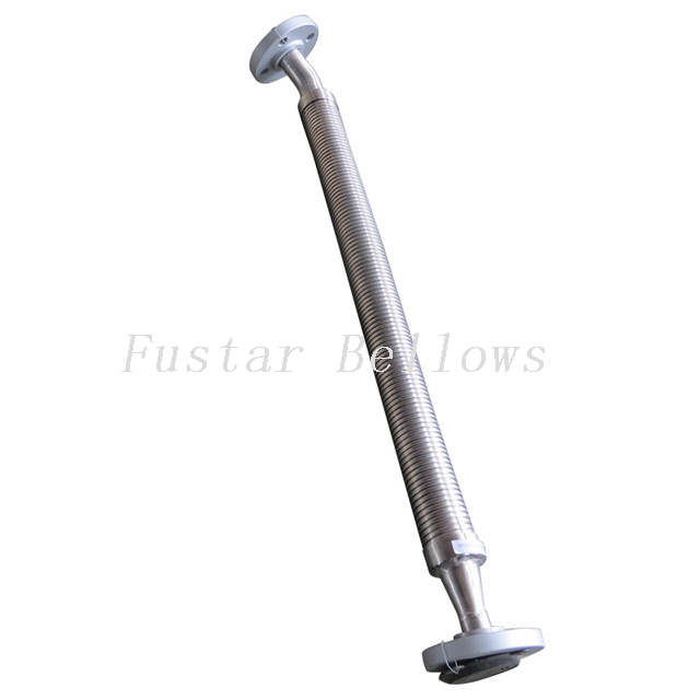 DN32-1020MM ANSI carbon steel flanged flexible interlock hose