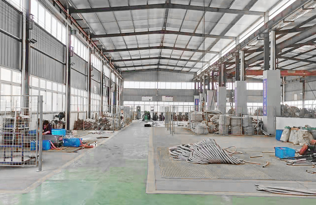 Spacious factory workshop interior